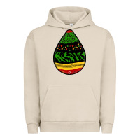 Pigment French Oak teardrop african pattern Urban Hoodie - BundleAndBundleShop