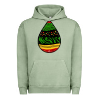 Pigment Oil Green teardrop african pattern Urban Hoodie - BundleAndBundleShop
