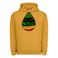 Pigment Peanut Butter teardrop african pattern Urban Hoodie - BundleAndBundleShop