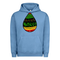 Pigment Pebble Blue teardrop african pattern Urban Hoodie - BundleAndBundleShop