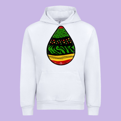 Teardrop African Pattern Urban Hoodie Designed By Bundleandbundleshop