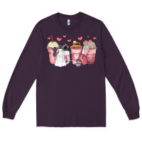 Plum wedding bride coffee cups Long Sleeve Tee - Zillion Design Studio