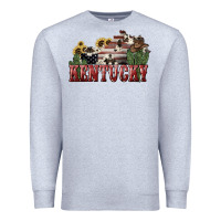 Heather Grey kentucky Premium Sweatshirt - NancyCooperArtShop