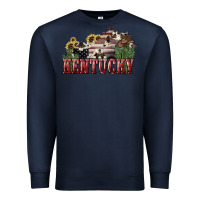 Navy kentucky Premium Sweatshirt - NancyCooperArtShop