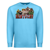 Ocean Blue kentucky Premium Sweatshirt - NancyCooperArtShop