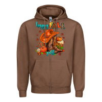 Chestnut happy fall y'all  cowgirl Zipper Hoodie - AdoDesignShop