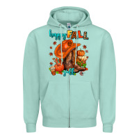 Seafoam happy fall y'all  cowgirl Zipper Hoodie - AdoDesignShop