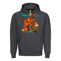 Smoke happy fall y'all  cowgirl Zipper Hoodie - AdoDesignShop