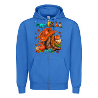 True Royal happy fall y'all  cowgirl Zipper Hoodie - AdoDesignShop