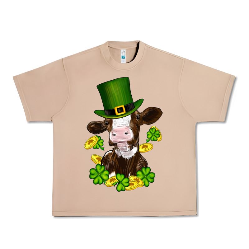 St Patricks Day Cow Urban Heavy Tee by RanaPortraitStore | Teevron