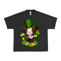 Pigment Black st patricks day cow Urban Heavy Tee - RanaPortraitStore