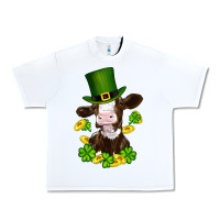 White st patricks day cow Urban Heavy Tee - RanaPortraitStore