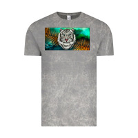 Cloud Rock white tiger forest license plate Vintage Tee - RanaPortraitStore