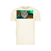 Vintage Arctic white tiger forest license plate Vintage Tee - RanaPortraitStore