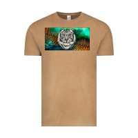 Vintage Camel white tiger forest license plate Vintage Tee - RanaPortraitStore