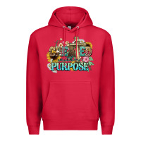 Cardinal created with a purpose Premium Hoodie - NancyCooperArtShop