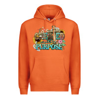 Carrot created with a purpose Premium Hoodie - NancyCooperArtShop