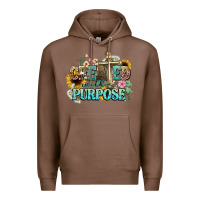 Chestnut created with a purpose Premium Hoodie - NancyCooperArtShop