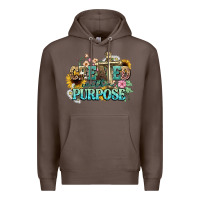 Coffee created with a purpose Premium Hoodie - NancyCooperArtShop
