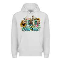 Dove Grey created with a purpose Premium Hoodie - NancyCooperArtShop