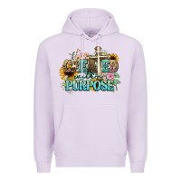 Lilac created with a purpose Premium Hoodie - NancyCooperArtShop