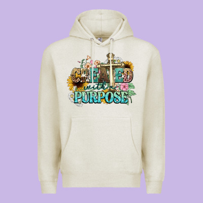 Created With A Purpose Premium Hoodie Designed By Nancycooperartshop
