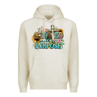 Oatmeal Heather created with a purpose Premium Hoodie - NancyCooperArtShop