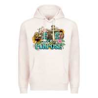Pale Pink created with a purpose Premium Hoodie - NancyCooperArtShop