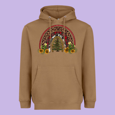 Rainbow Tree Heavyweight Hoodie Designed By Adodesignshop