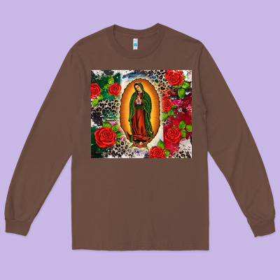 Lady Of Guadalupe Long Sleeve Tee Designed By Cts Tumbler Store
