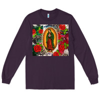 Plum Lady of Guadalupe Long Sleeve Tee - CTS Tumbler Store