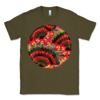 Army Green hispanic heritage month round earrings Classic Tee - BundleAndBundleShop