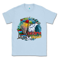 Dusty Blue beach please Classic Tee - SublimationCraftShop
