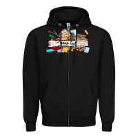 Black costomized teachers name Zipper Hoodie - AdoDesignShop