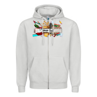 Dove Grey costomized teachers name Zipper Hoodie - AdoDesignShop