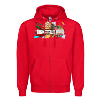 Red costomized teachers name Zipper Hoodie - AdoDesignShop