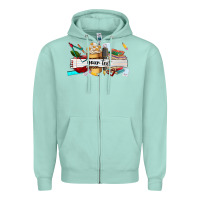Seafoam costomized teachers name Zipper Hoodie - AdoDesignShop