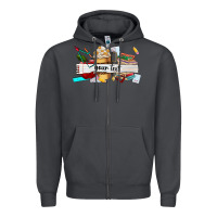 Smoke costomized teachers name Zipper Hoodie - AdoDesignShop