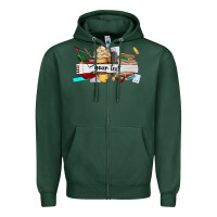 Sports Green costomized teachers name Zipper Hoodie - AdoDesignShop
