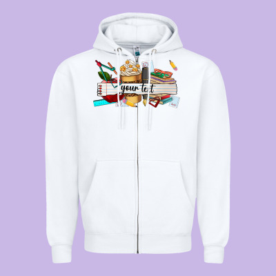 Costomized Teachers Name Zipper Hoodie Designed By Adodesignshop