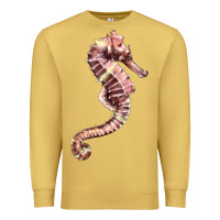 Antique Gold pink seahorse Premium Sweatshirt - LillyAllenDesigns