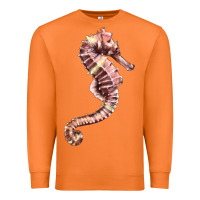 Carrot pink seahorse Premium Sweatshirt - LillyAllenDesigns