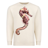 Sandshell pink seahorse Premium Sweatshirt - LillyAllenDesigns