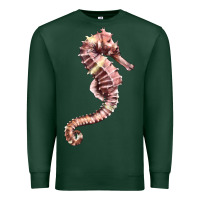 Sports Green pink seahorse Premium Sweatshirt - LillyAllenDesigns