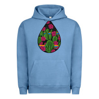 Pigment Pebble Blue Hispanic Heritage Urban Hoodie - BundleAndBundleShop