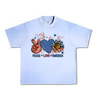 Grape Ice peace love america billie wilder Urban Heavy Tee - texasbilliewilder