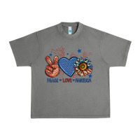 Tornado peace love america billie wilder Urban Heavy Tee - texasbilliewilder