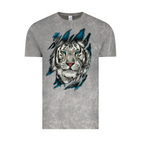 Cloud Rock White Tiger Scratch Mark Vintage Tee - RanaPortraitStore