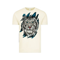 Vintage Arctic White Tiger Scratch Mark Vintage Tee - RanaPortraitStore