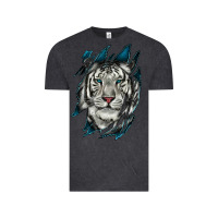 Vintage Black White Tiger Scratch Mark Vintage Tee - RanaPortraitStore
